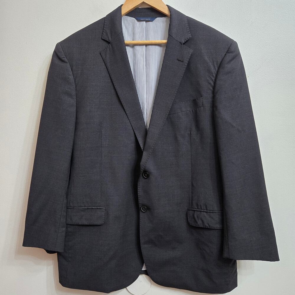 Brooks Brothers Explorer Madison Men's 44R Charcoal Gray Wool Blazer Suit Jacket